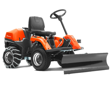 husqvarna tractor snow thrower